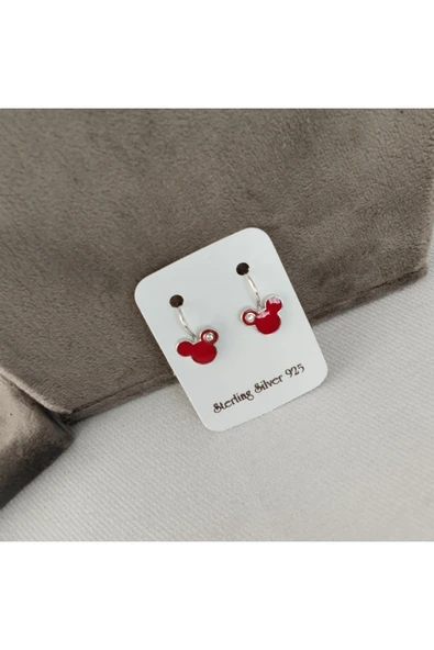 928 Ayar Gümüş Çocuk Küpesi– Zarif ve Güvenli Tasarım Model 4 - Resim 2