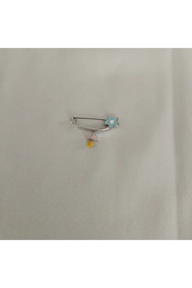 925 Gümüş Çocuk/Bebek Yaka İğnesi Model 3 - Resim 2