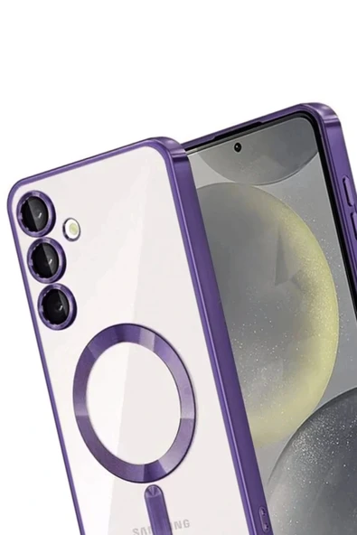 LitaeTrend Samsung Galaxy A56 Kross Magneticsafe Kapak - Mor - Resim 3