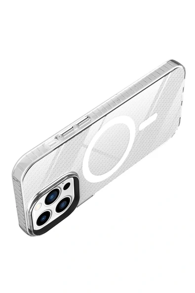 LitaeTrend iPhone 12 Pro Max Kılıf Beta Magneticsafe Silikon - Şeffaf - Resim 6