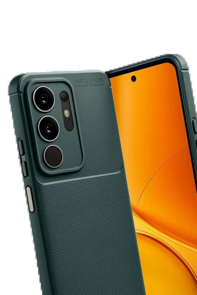 LitaeTrend Vivo Y29S Auto Focus Karbon Kapak - Koyu Yeşil ürün görseli 1