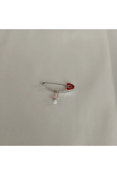925 Gümüş Çocuk/Bebek Yaka İğnesi Model 1 ürün görseli 1
