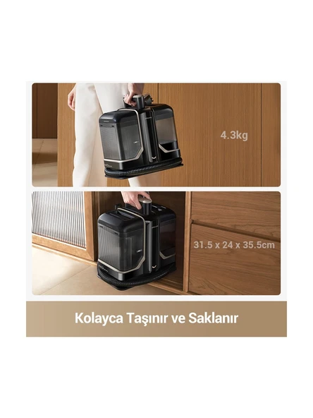 Dreame N10 Taşınabilir Halı Yıkama Makinesi Siyah - Resim 2