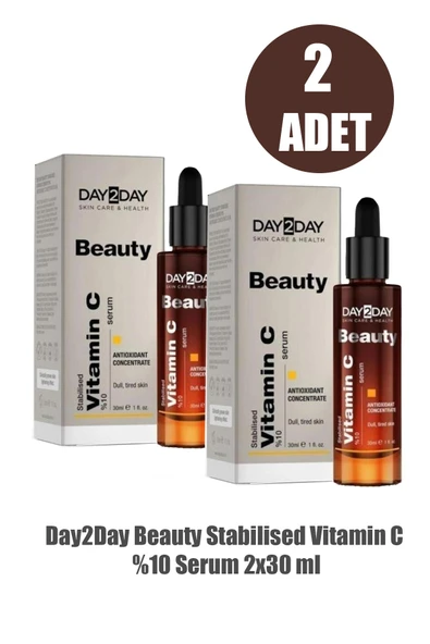 Day2Day Beauty Stabilised Vitamin C %10 Serum 30 ml 2 Adet ürün görseli 1