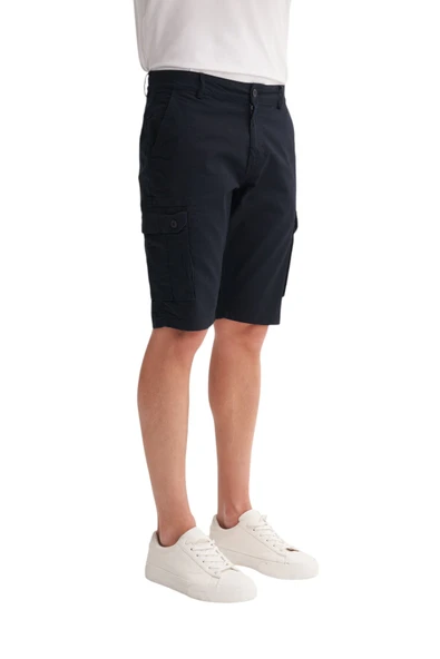 Erkek Bermuda Fit Kargo Şort - Resim 5