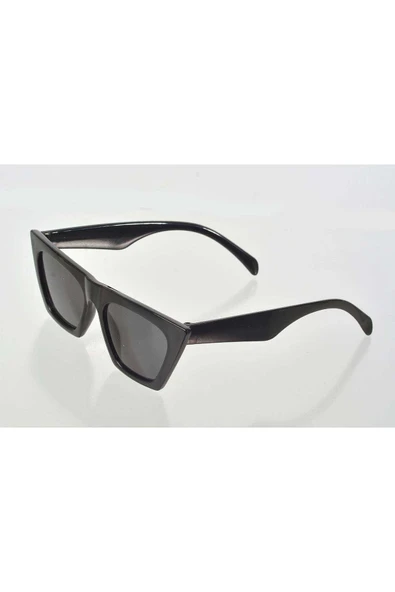 Siyah Çerçeve Cat Eye Kadın Güneş Gözlüğü - Moda Gözlük - Resim 2
