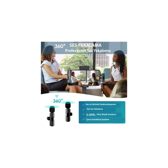 Wireless Yaka Mikrofonu - Resim 4