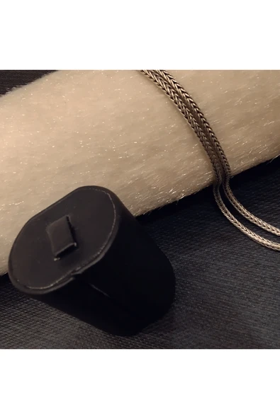 925 Ayar Gümüş Balık Sırtı Model Erkek Kolyesi-Şık Tasarım-65cm/2mm ürün görseli 1