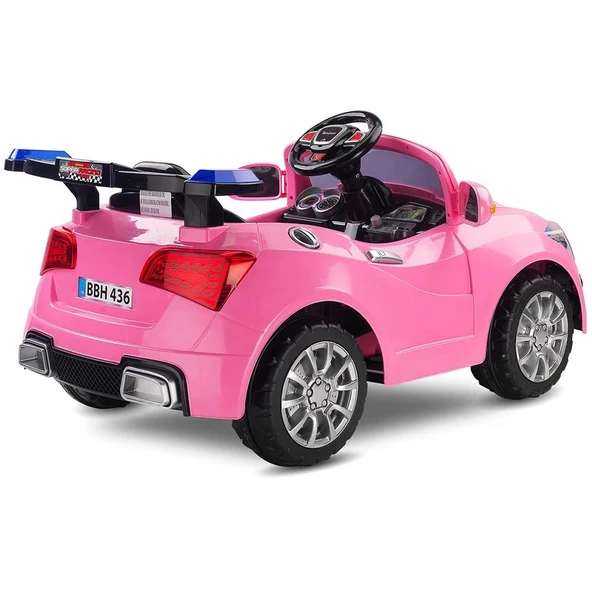BABYHOPE 436 KUMANDALI 12V AKÜLÜ ARABA PEMBE - Resim 2