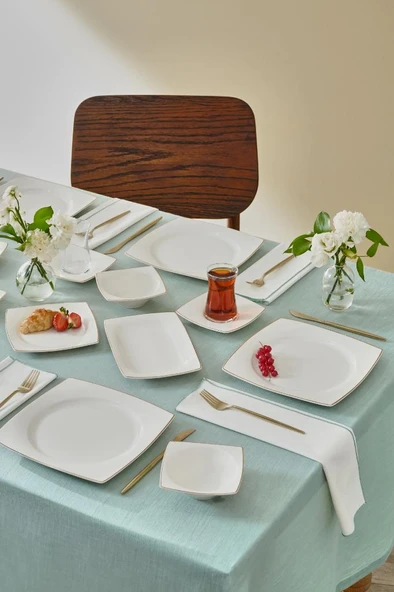 Elegance Bone Jamie 26 Parça 6 Kişilik Kahvaltı Takımı - Resim 4