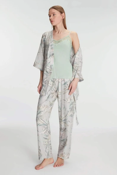 MDB MdbShop Sabahlık Atlet ve Pantolon Takım Pamuklu Pijama Set ürün görseli 1