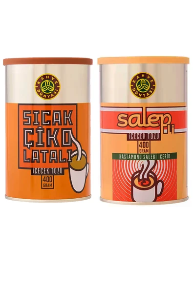 Kahve Dünyası Kahve Dünyası Salep ve Sıcak Çikolata 400 gr x 2 Adet ürün görseli 1