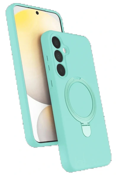 LitaeTrend Samsung Galaxy A55 5G Regal Magsafe Standlı Kapak - Su Yeşili ürün görseli 1