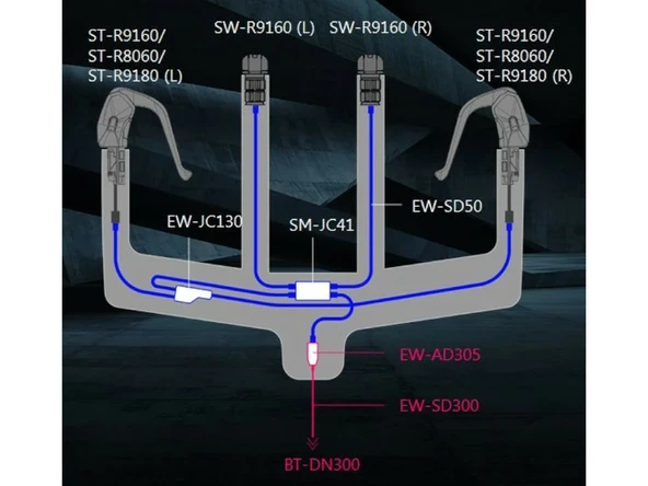 Shimano Dura-Ace Di2 TT Sağ Arka Vites Fren Kolu ST-R9180-R 11/12V ISTR9180R - Resim 7