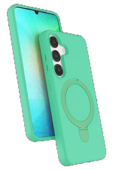 LitaeTrend Samsung Galaxy S25 Regal Magsafe Standlı Kapak - Yeşil ürün görseli 1
