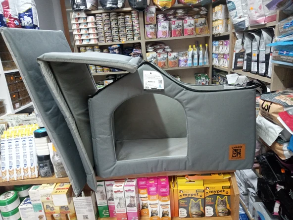 Imperteks Evcil Hayvan Çatılı Ev Büyük Yataklı - Resim 3