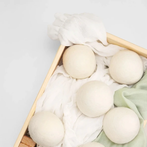 Yün Çamaşır Kurutma Makinası Topu- 2'li Set - Resim 4