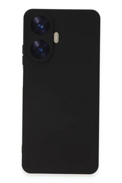 LitaeTrend Realme C55 Kılıf Nano içi Kadife Silikon - Siyah - Resim 3