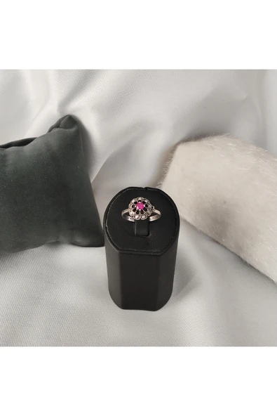 925 Ayar Gümüş Şık Tasarım Otantik Kadın Yüzük – El İşçiliği Model 7 ürün görseli 1