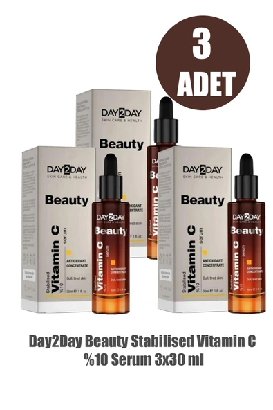 Day2Day Beauty Stabilised Vitamin C %10 Serum 30 ml 3 Adet ürün görseli 1