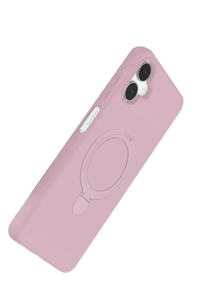 LitaeTrend Samsung Galaxy A06 Regal Magsafe Standlı Kapak - Açık Pembe - Resim 3