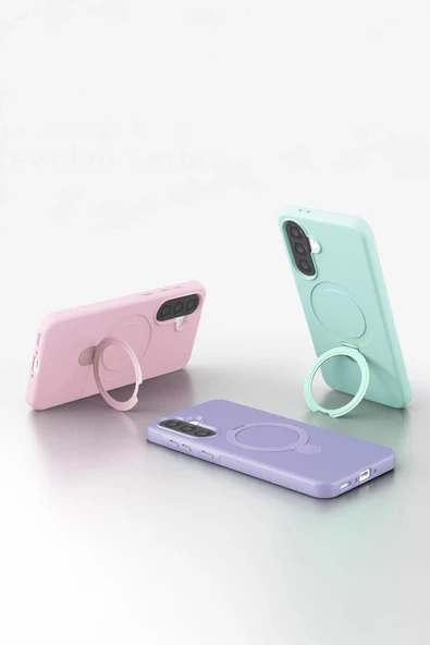 LitaeTrend Samsung Galaxy A26 Regal Magsafe Standlı Kapak - Siyah - Resim 5