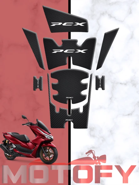 HONDA PCX 125 2025 TANK PAD SETİ KARBON SİYAH ürün görseli