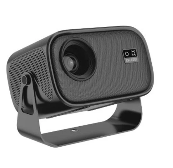 Everest PJ04 Pandora Siyah-Gri Taşınabilir 1280-720P 7500 Lumen 4K Andriod 13 HD Projeksiyon Cihazı ürün görseli