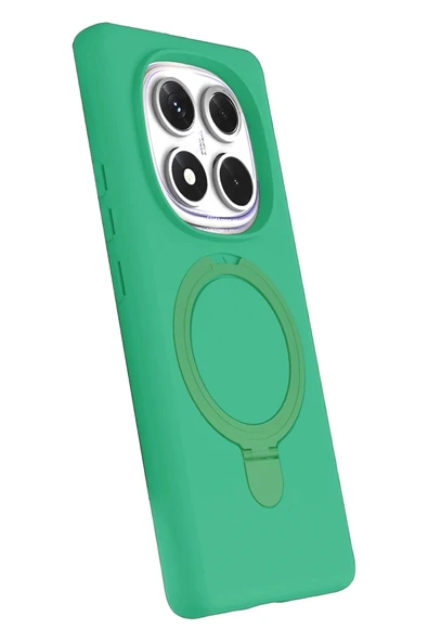 LitaeTrend Xiaomi Redmi Note 14 Pro 4G Regal Magsafe Standlı Kapak - Yeşil - Resim 2