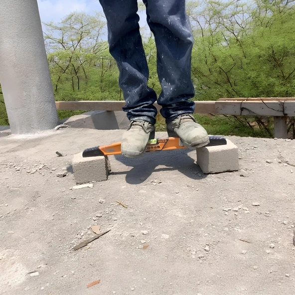 Ingco HBSL08060 60cm Endüstriyel Alüminyum Köprü Tip Su Terazisi - Resim 4