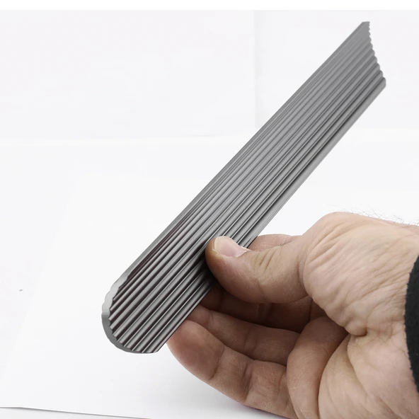 Kanal Kulp Füme Çizgili 320 mm Metal Mobilya Gardırop Çekmece Dolap Kapak Kulpu Kulbu Modern Kulplar - Resim 5