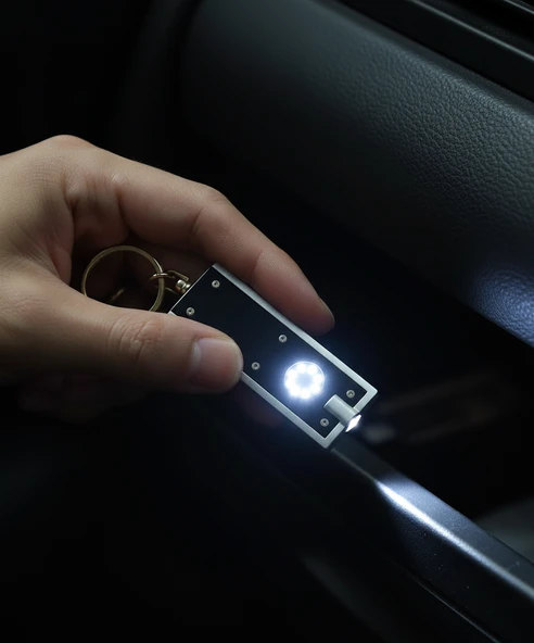 El Feneri Mini Taşınabilir LED Fener Anahtarlık  Çok Amaçlı Işıklı Anahtarlık ürün görseli