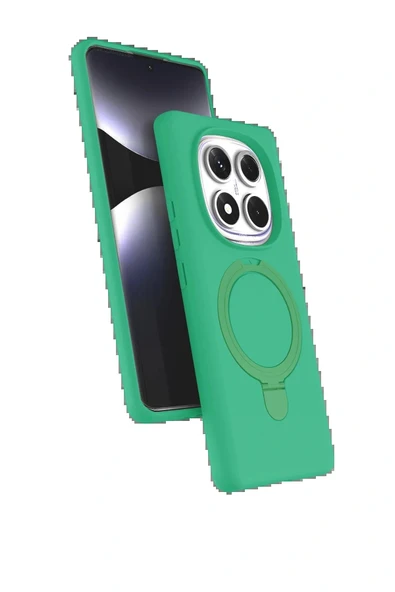 LitaeTrend Xiaomi Redmi Note 14 Pro 4G Regal Magsafe Standlı Kapak - Yeşil ürün görseli 1