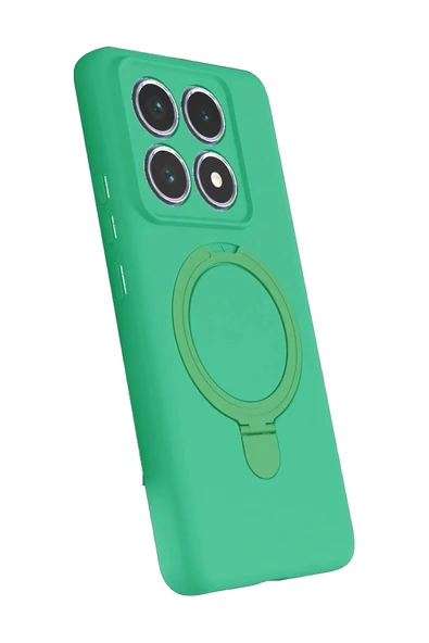 LitaeTrend Xiaomi Mi 14T Pro Regal Magsafe Standlı Kapak - Yeşil - Resim 2