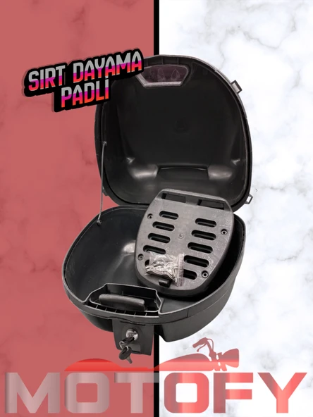 TİEN MOTOSİKLET ÇANTASI TOPCASE SIRT TAYAMA PADLİ 35 LİTRE - Resim 2