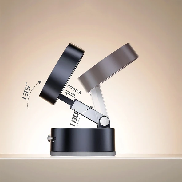 Vakum Özellikli 360 Derece Dönebilen Magnetik  Araç İçi Telefon Tutucu - Resim 5