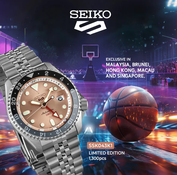 Seiko 5 Sports GMT SSK043K1 Erkek Kol Saati SSK043K - Resim 2
