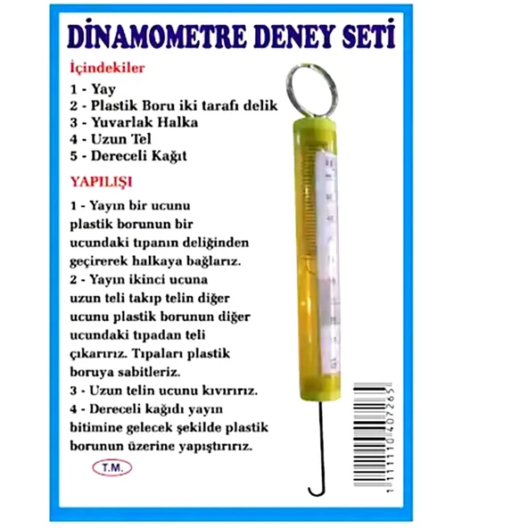Bozkırlı Dinamometre Deney Seti - 2 adet ürün görseli 1
