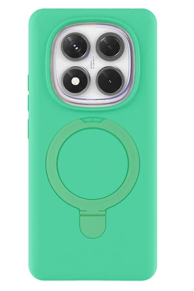 LitaeTrend Xiaomi Redmi Note 14 Pro 4G Regal Magsafe Standlı Kapak - Yeşil - Resim 3