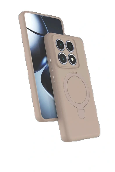 LitaeTrend Xiaomi Mi 14T Pro Regal Magsafe Standlı Kapak - Çöl Titanyum ürün görseli 1