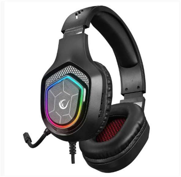 Rampage RM-K90 VECTOR Siyah RGB Led Type-C Gaming Mikrofonlu Oyuncu Kulaklığı ürün görseli