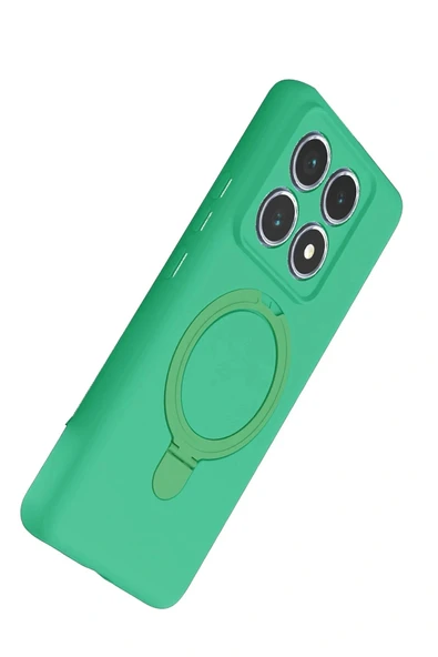 LitaeTrend Xiaomi Mi 14T Pro Regal Magsafe Standlı Kapak - Yeşil - Resim 3