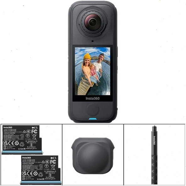Insta360 X4 Air Starter Bundle (2 Batarya, Çubuk, Lens Cap) ürün görseli