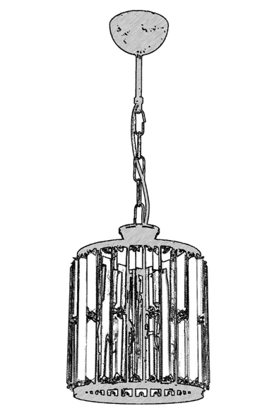 AVONNI AV-60029-1BSY Siyah Boyalı Modern Avize E27 Metal Kristal 20cm - Resim 2