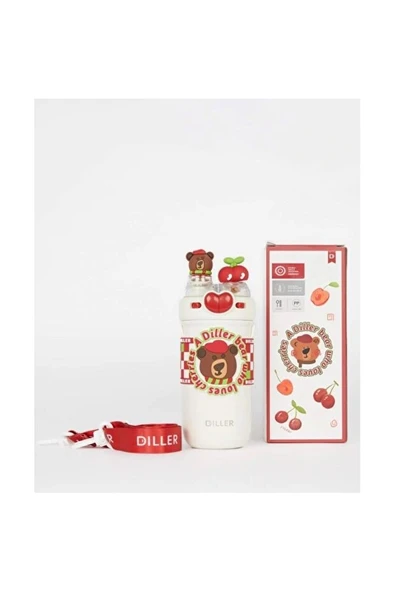 Vagonlife Diller D9235 520ml Çift Kullanım Askılı Pipetli Çelik Matara ürün görseli