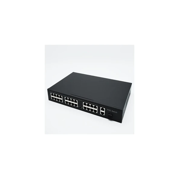 PS27M-2421EES-300 24 Port 10/100M Poe Swıtch 2 Uplınk Gıgabıt Ethernet 1 Uplınk Gıgabıt Sfp Port 300W (PS27M-2421EES-300) ürün görseli