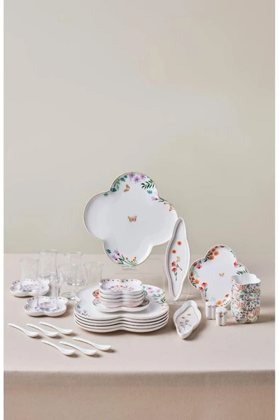 Stream Bone Lunetta 34 Parça 6 Kişilik Kahvaltı Takımı ürün görseli 1