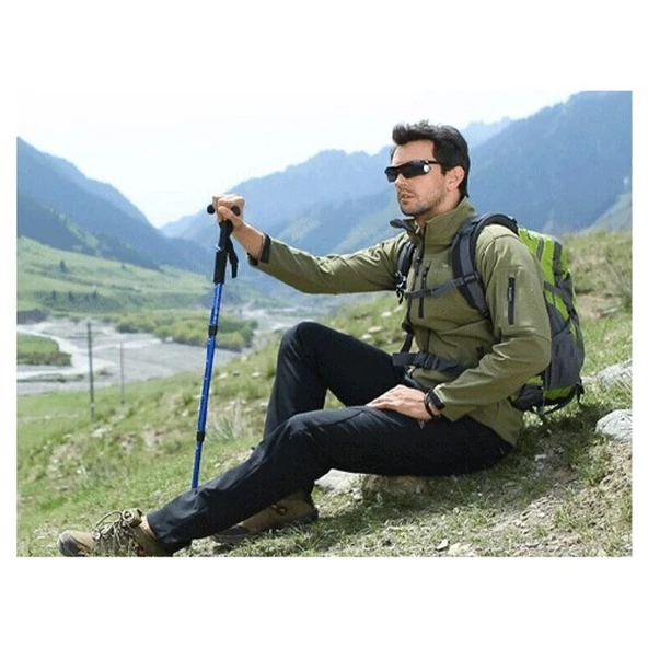 Işıklı & Pusulalı Katlanabilir Baston - Resim 2