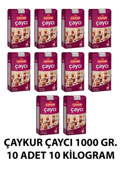 Çaykur Çaycı Dökme Çay 1 Kg 10 Adet ürün görseli