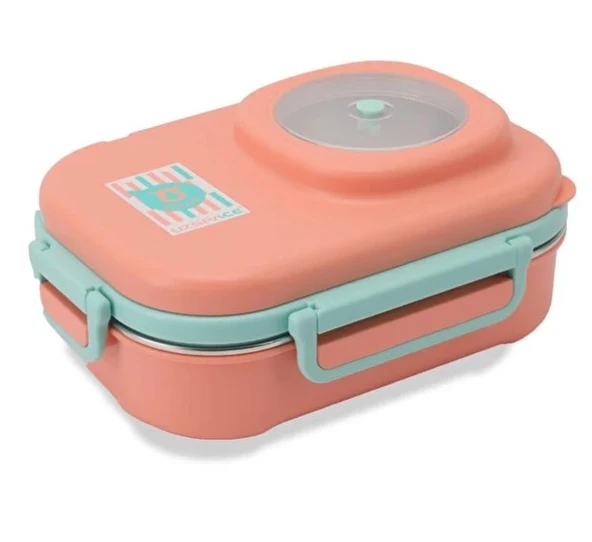 Vagonlife 8021 600ml 3 Bölmeli Mercan Çelik Saklama Kabı ürün görseli